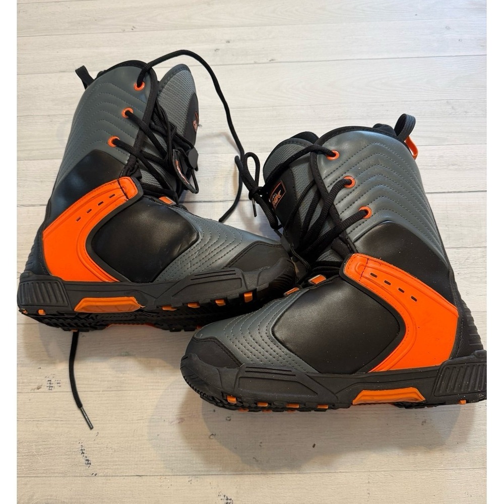 HMK Highmark 4‎ Snowmobile Boots Men's Size 8 Black Orange